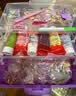 丹米琦拼豆手工diy熨斗全套装立体融合炫彩豆女孩生日礼物48色 实拍图