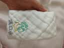 童泰婴儿配饰用品纯棉小方巾新生宝宝棉纱口水巾5条装 白色 30*30cm 实拍图