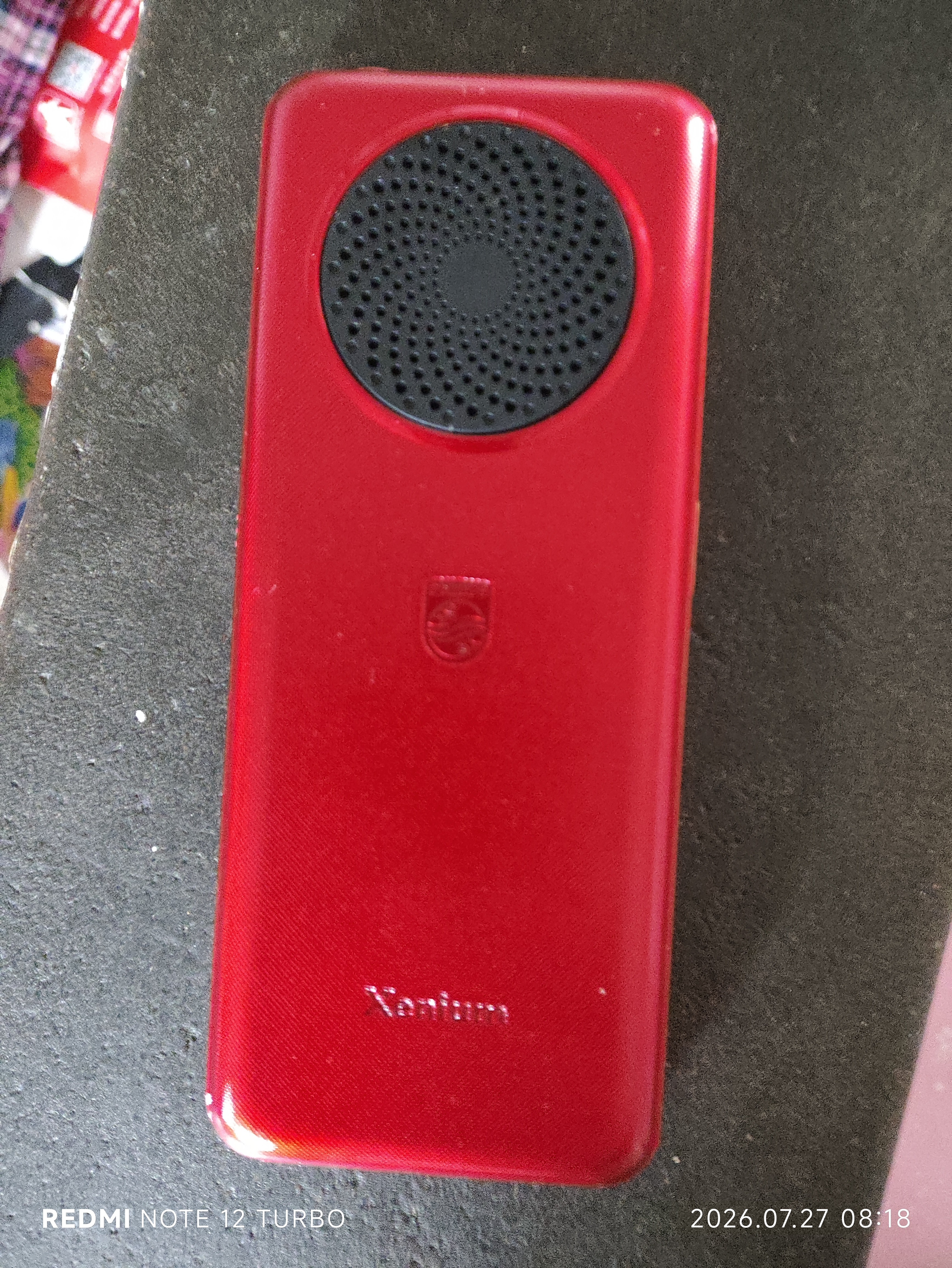 飞利浦（PHILIPS）新款老年手机全网通4G大声音超长待机大屏大字体直板按键老人专用手机学生备用功能机 E6250绚丽红 实拍图