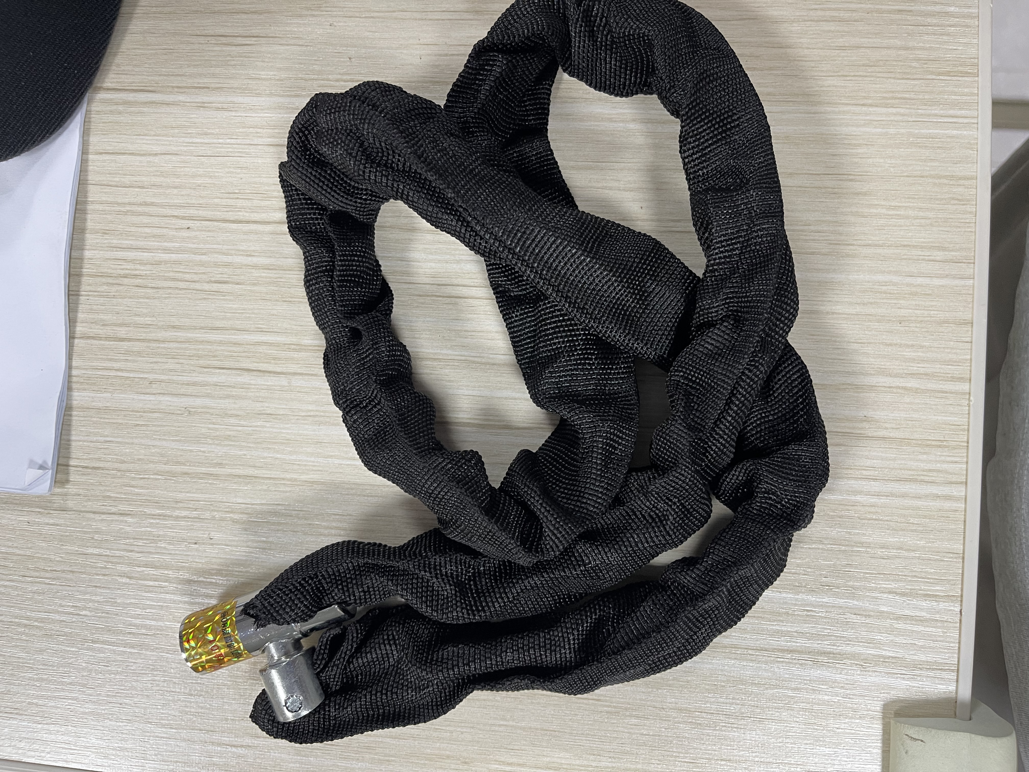 皇驰自行车锁链条锁电动车锁锁链门锁加粗链条防盗锁锁自行车加长款 实拍图