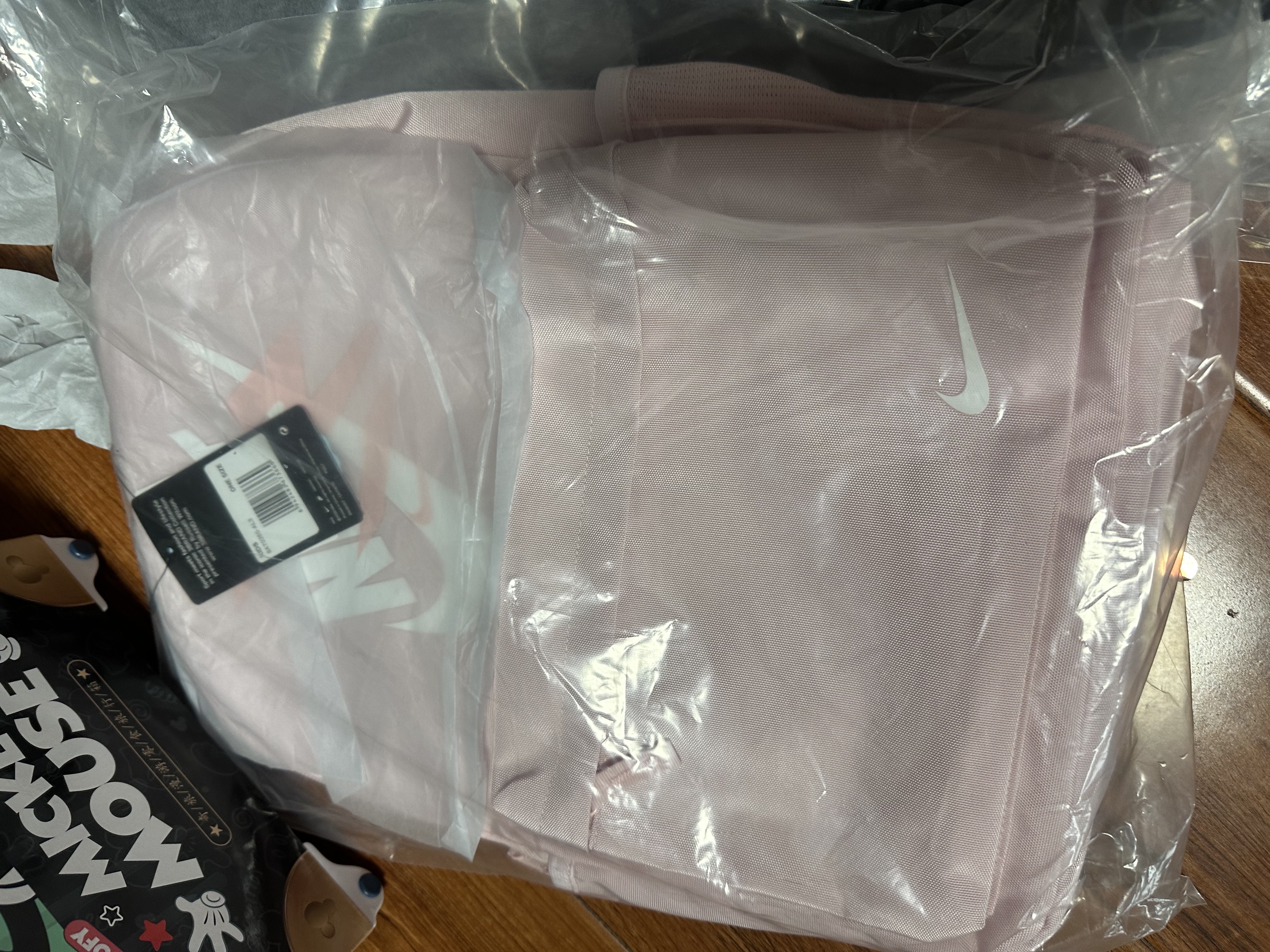 NIKE 3BRAND 耐克双肩包背包男女电脑包多口袋大容量青少年书包 藕粉色  约16L【29*40*14cm】-T026S 实拍图