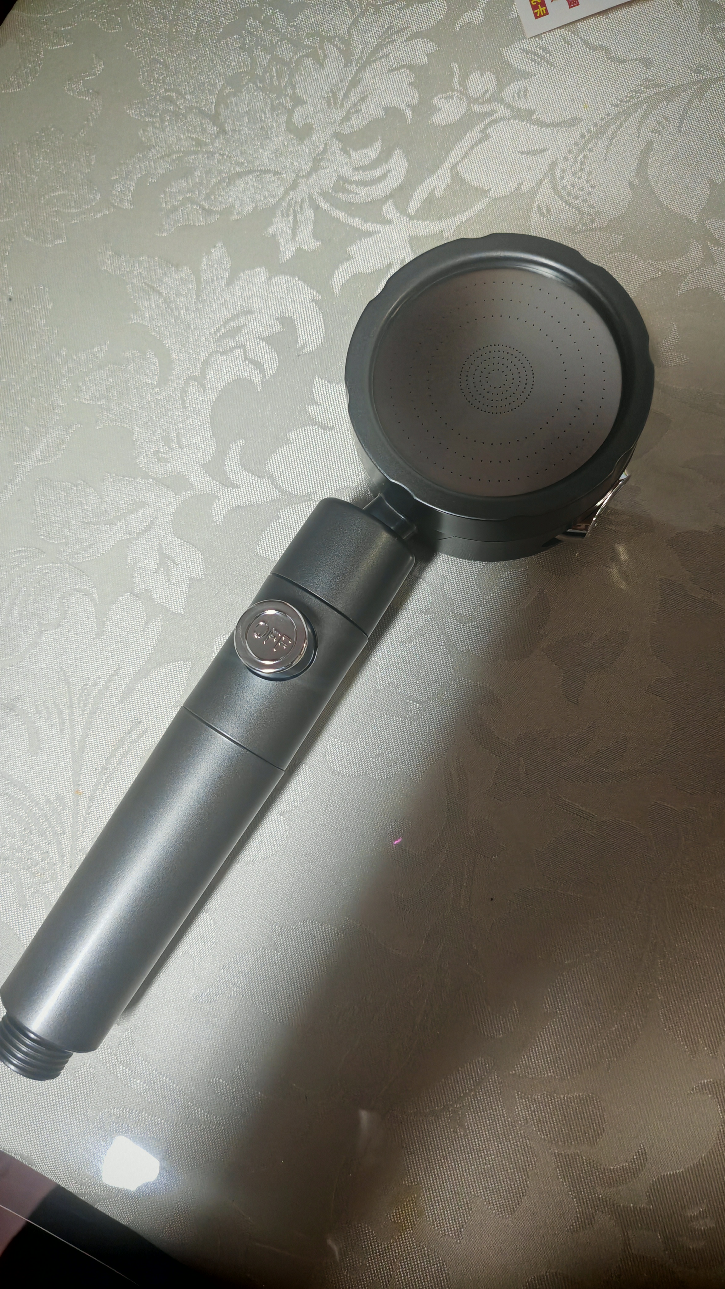 九牧王涡轮增压花洒喷头淋浴过滤低水压专用花晒头加压洗澡莲蓬头 涡轮版【静谧灰】低水压专用增压花洒  质保30年 实拍图