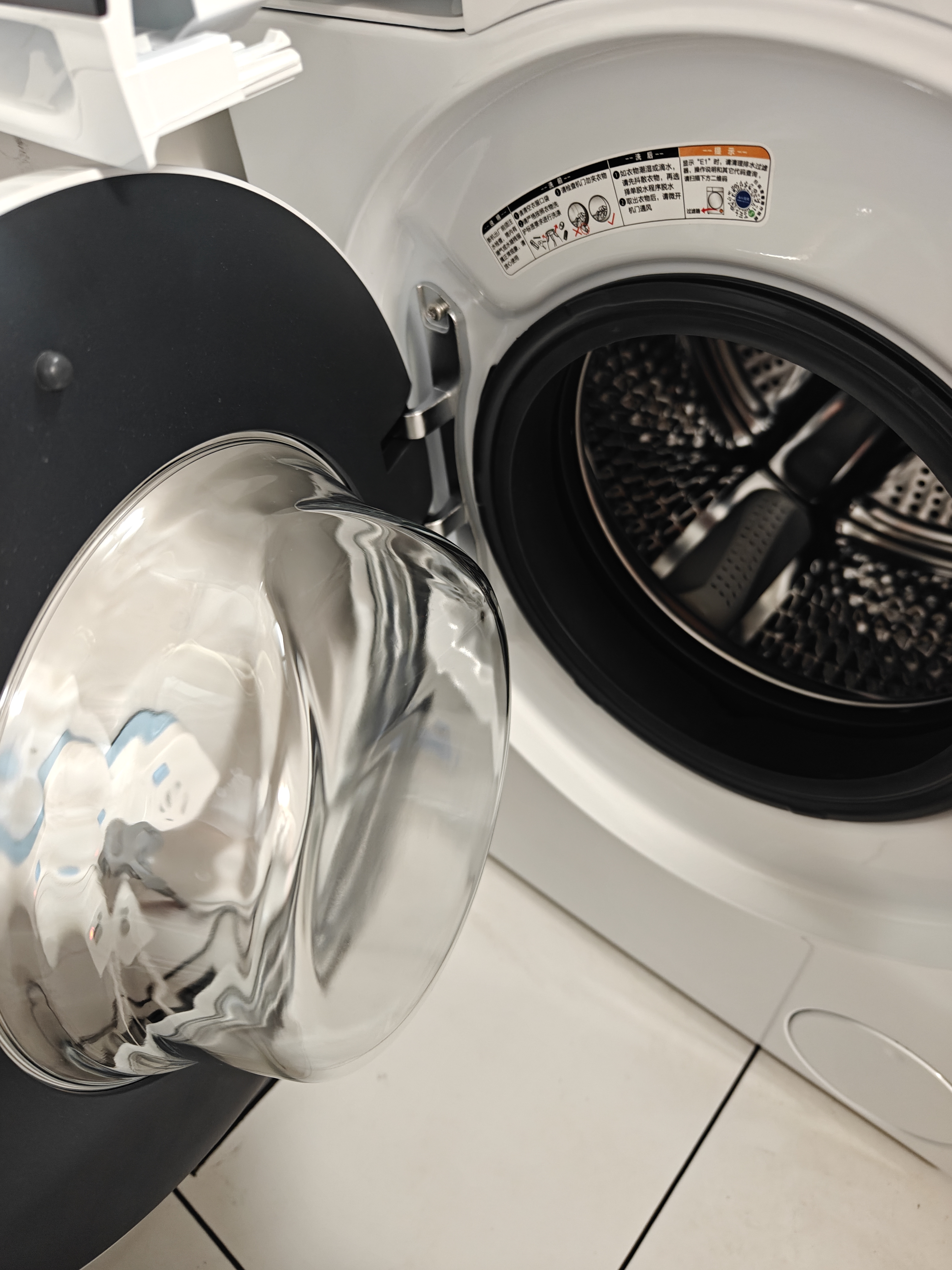 海尔（Haier）迷你滚筒洗衣机5公斤60°巴氏除菌超薄家用小型宿舍公寓婴儿儿童洗衣机全自动变频一级能效桶自洁 Leader迷你洗衣机5kg母婴巴氏除菌  滚筒单洗 实拍图