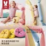 莫尔兔糖果枕婴儿安抚枕哄睡神器长条陪睡抱枕新生儿宝宝搂睡侧睡枕蒙氏 樱花粉丨110cm【0-3岁】 食品级EPS颗粒填充 实拍图