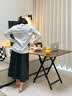 木双福折叠桌餐桌小户型家用客厅吃饭桌子户外摆摊桌子出租房便携小方桌 实拍图