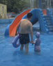 佑游游泳裤男士防尴尬泡温泉游泳馆沙滩裤平角泳裤三件套24020黑色2XL 实拍图