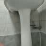 立式洗手盆立柱洗脸盆洗手池小户型落地式陶瓷一体盆洗脸池洗漱台 E款+全套冷热龙头【52*41】 实拍图