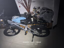 凤凰（Phoenix）儿童自行车6-12岁中大童男孩山地车青少年变速学生车单车小学生车 A6- 亮银色- 变速一体轮-带后座架 20寸(适合身高130-150cm) 实拍图