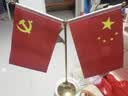 格立特（gelite）中国国庆节办公桌面党旗国旗摆件办公室小红旗带底座小国旗会议桌旗子五星红旗帜会议室桌摆台装饰 实拍图