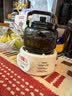 全度（Quandu)提梁蒸煮一体茶壶黑茶白茶壶耐高温明火加厚玻璃茶壶 银杏叶祥云提梁壶烟灰色 1000ml 实拍图