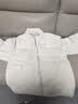 真维斯（Jeanswest）冬季保暖面包服棉服男女同款2026新款加厚百搭棉袄情侣款棉衣外套 米白 纯色 2XL 实拍图