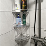 尚美德卫生间置物架免打孔厕所洗手间贴墙角毛巾架浴室用品浴室置物架 太空铝枪灰三层置物架 3层 实拍图