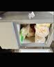 美的210L双温双箱家用冰柜大冷冻小冷藏两用卧式冷柜冰箱电子控温一级能效BCD-210DKEM(E)灰国家补贴 实拍图