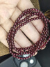 石玥珠宝 精品4-4.5mm石榴石手链项链转运珠天然手串男女士款 水晶玛瑙  实拍图