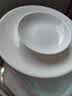 友来福陶瓷骨碟家用吐骨盘7英寸白瓷盘酒店餐桌吐骨碟子套装5只装 实拍图