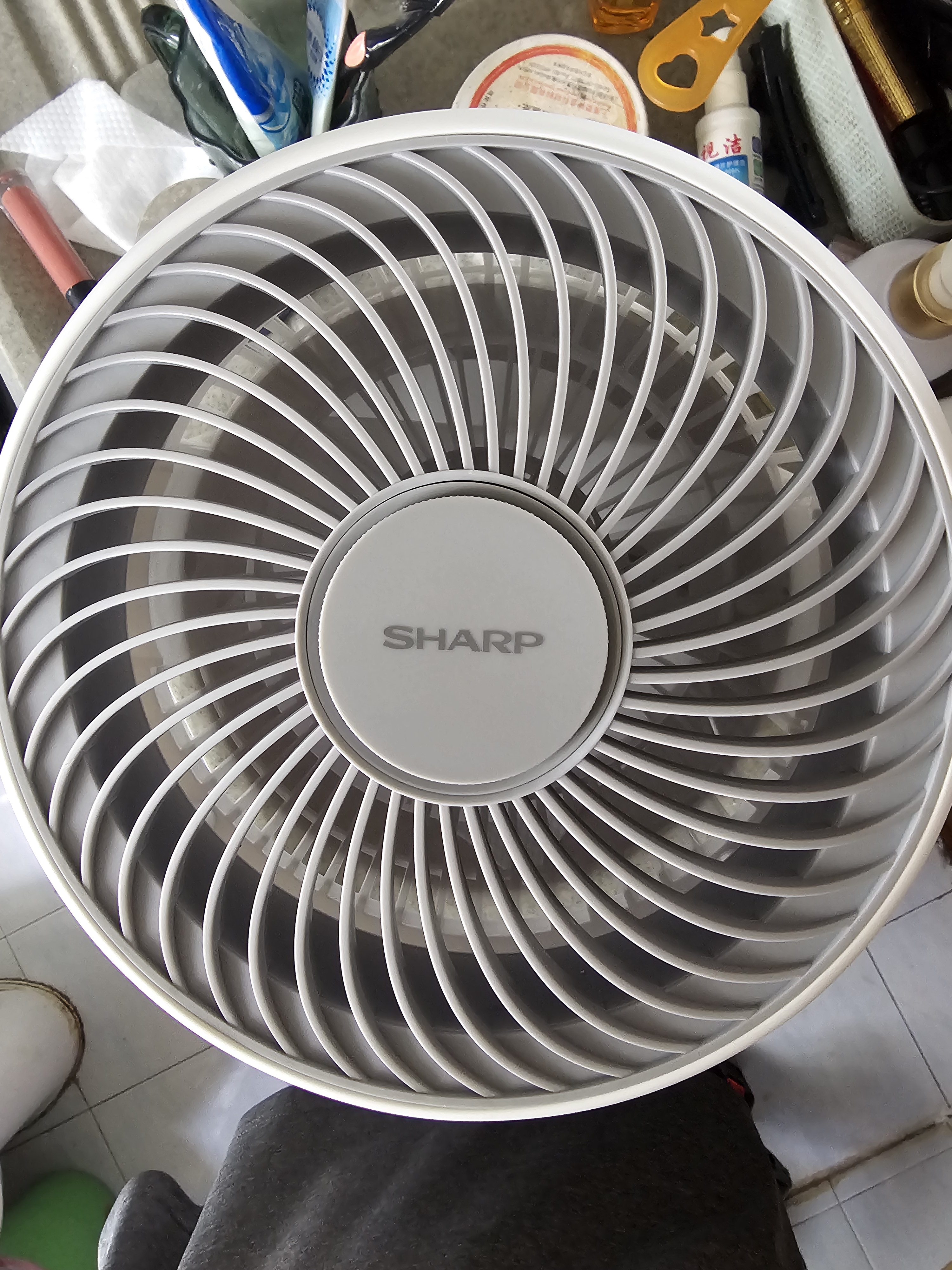 夏普 （SHARP）电风扇空气循环扇家用台扇低噪电风扇摇头涡轮对流大风力办公室宿舍桌面风扇节能小风扇 【机械款】抗菌扇叶+风大音轻+香薰驱蚊 实拍图