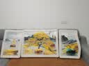 Sixpoetry 客厅装饰画现代简约沙发背景墙壁画轻奢三联晶瓷画大气高档挂画 福禄纳财（铝合金外框） 晶瓷画左右40*60+中间80*60亮面 实拍图