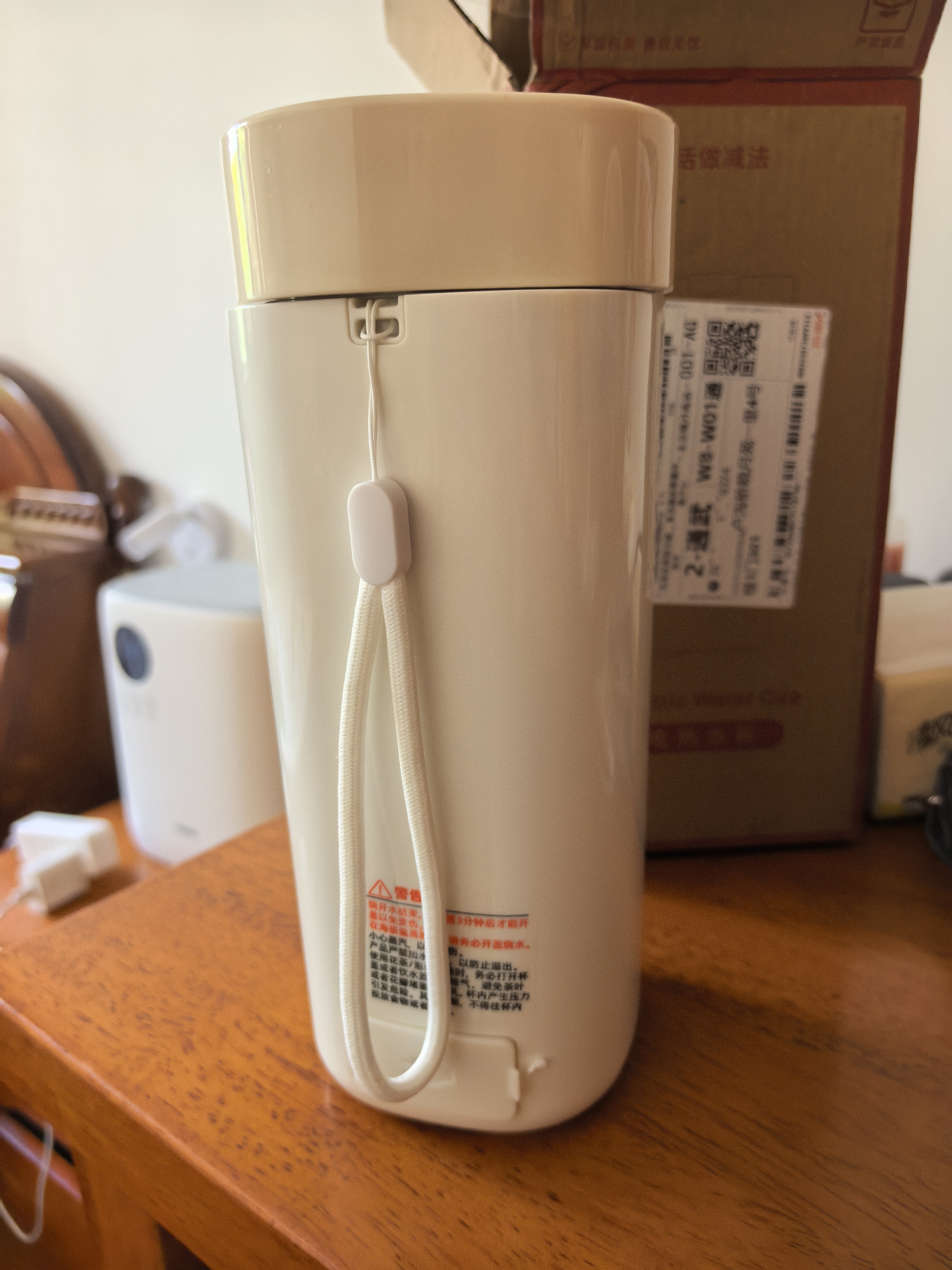 摩动便携式烧水杯650ml便携烧水壶电加热水杯316不锈钢恒温壶婴儿冲奶旅行保温烧水壶生日礼物DSB56-L 实拍图