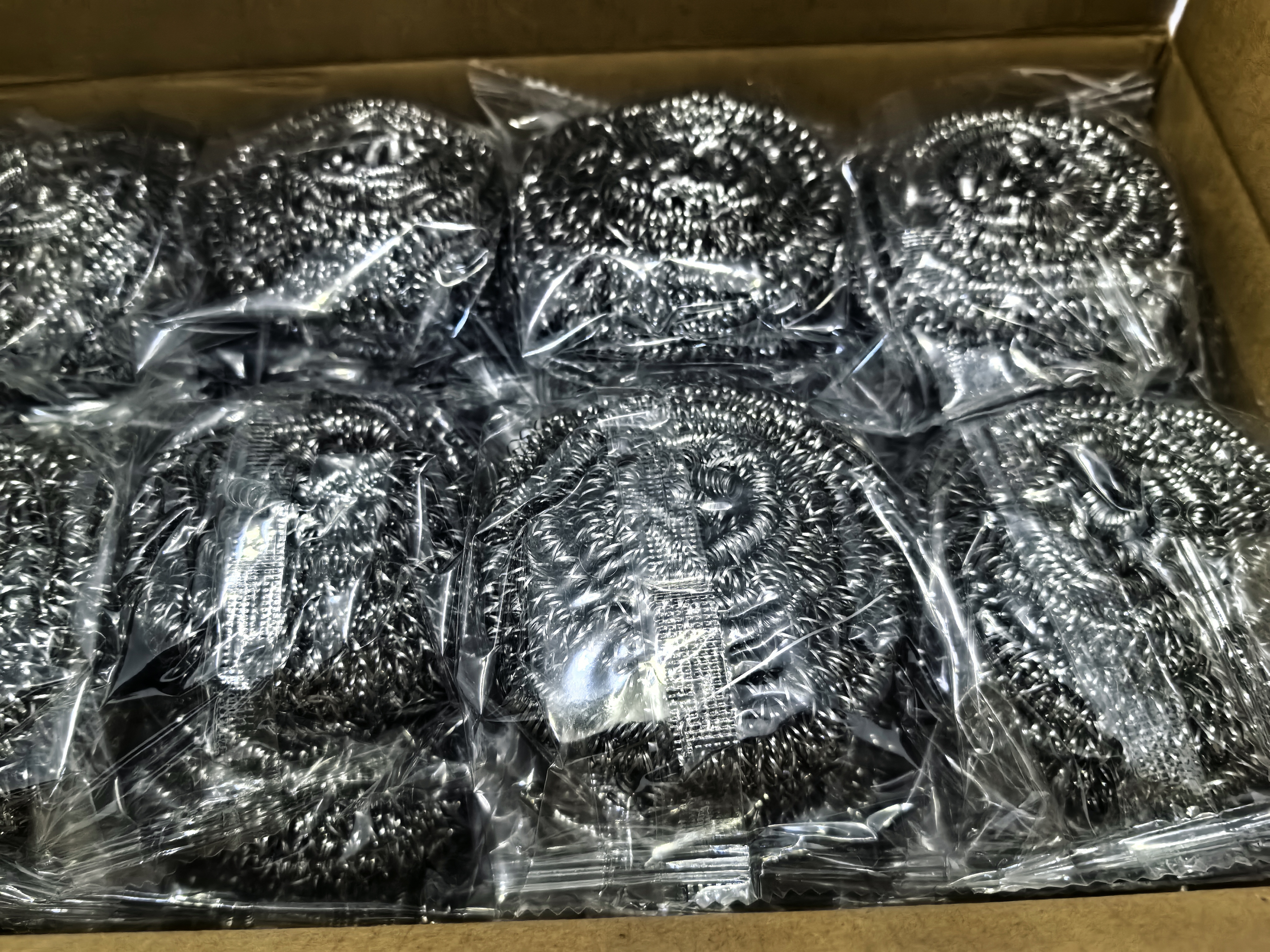 苏诺金属钢丝球40只箱装不锈钢清洁球锅刷子厨房大球不掉屑去污强 实拍图
