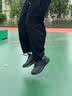 安踏男鞋运动鞋男士鞋子黑色皮面防水软底跑步鞋网面透气秋季新款男生 【人气款皮面防泼水防滑】黑 43 (美码9.5) 实拍图