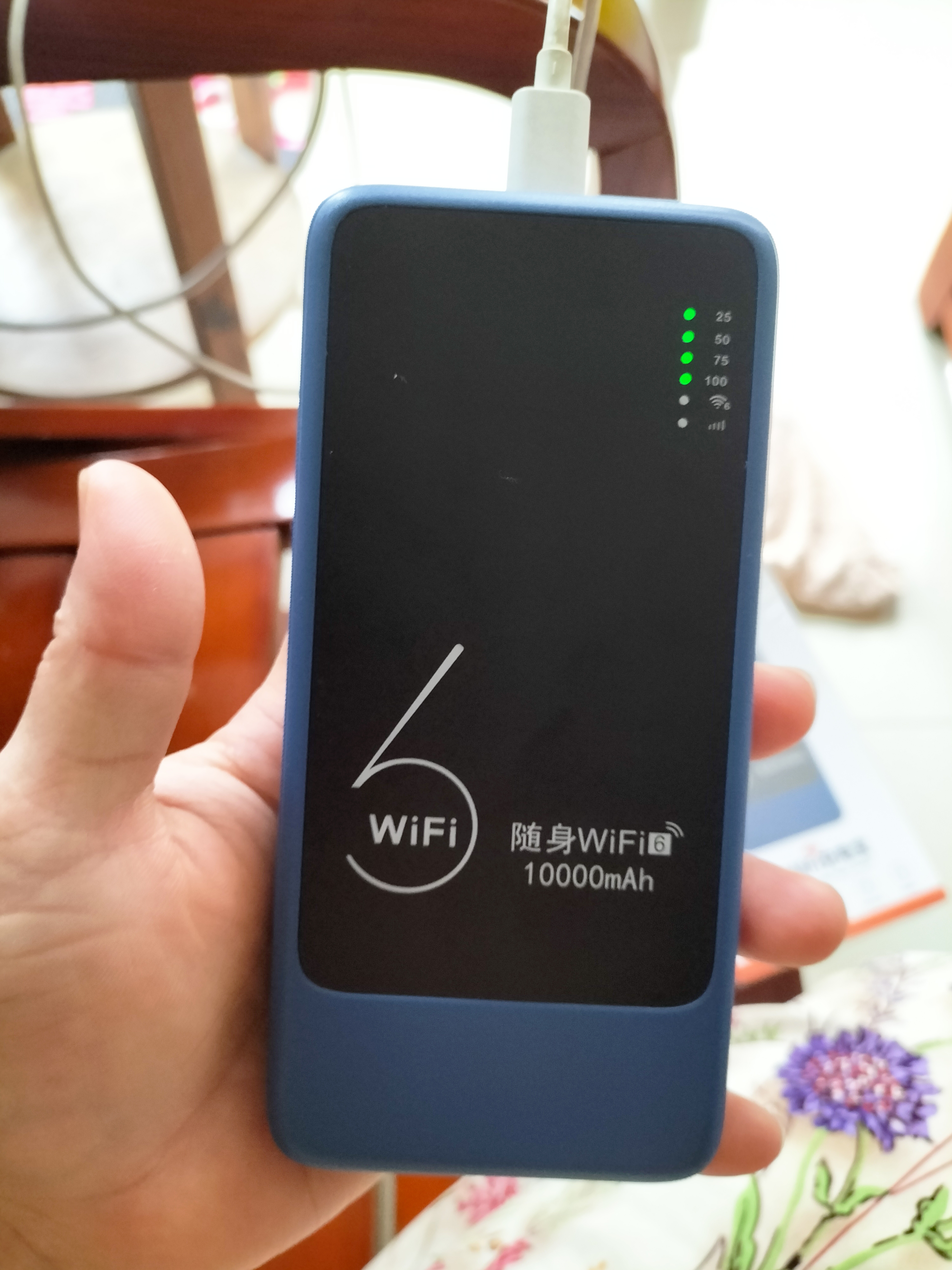 绅笙随身wifi5ghz可移动2026款全国通用无线wifi充电宝二合一无限流量卡全网通用9.9月租单月充值wifi 【1万毫安可充电-蓝】-72小时续航多网通 实拍图