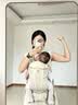 egobaby婴儿背带前抱式抱娃神器宝宝腰凳遛娃美国同款二r狗背带透气 透气款Breeze-米色+腰包+防风帽 实拍图