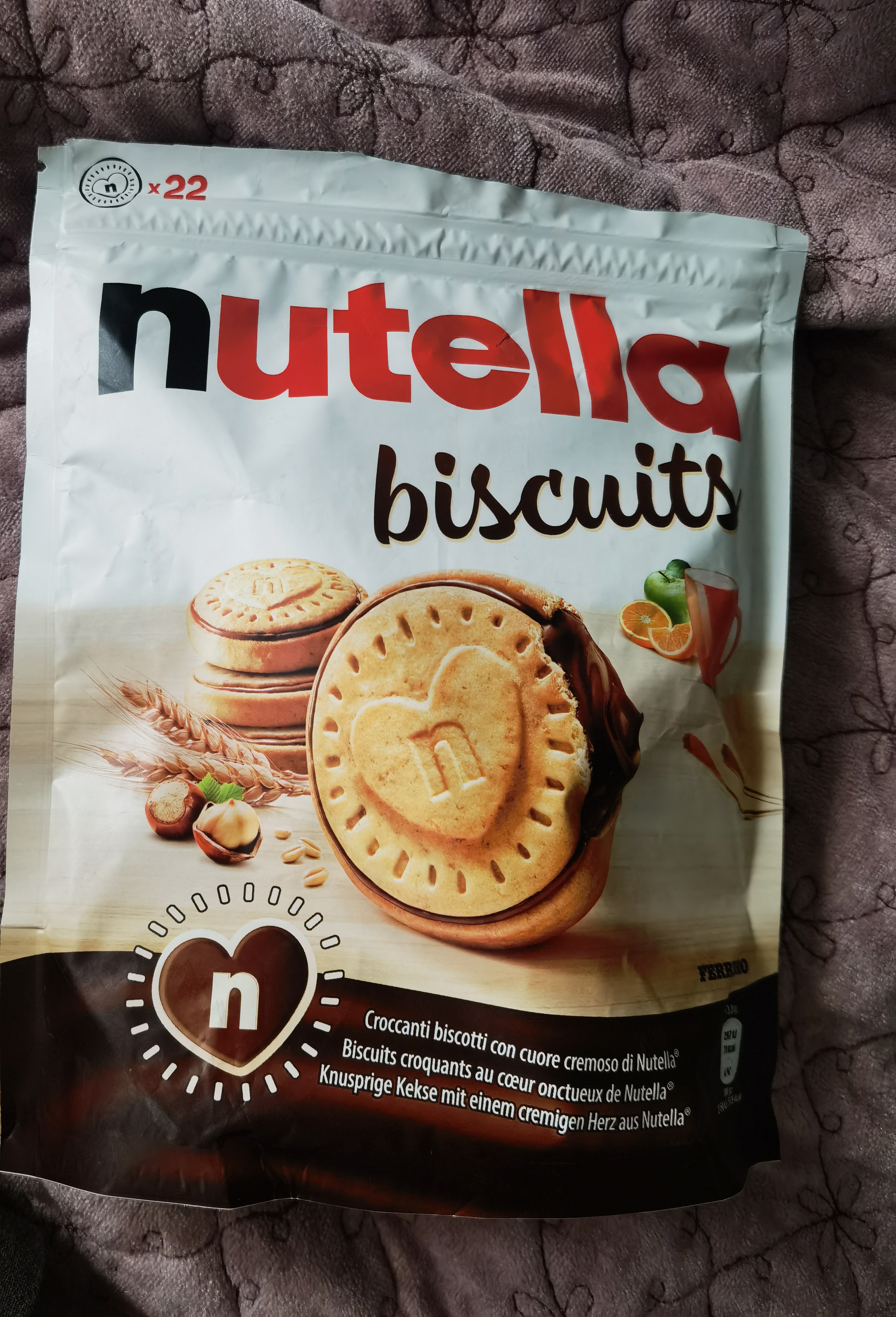 费列罗能多益Nutella巧克力夹心饼干304g*2 进口休闲零食早餐 实拍图