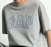 盖璞Gap男女装2026春季新款纯棉logo字母宽松短袖T恤百搭上衣 浅灰色 868224 3XL (185/108A)亚洲尺码 实拍图