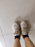 骆驼（CAMEL）老爹鞋女网布皮面拼接双系带厚底休闲鞋 L23S703108W 杏色透网 39 实拍图