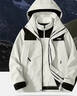 JEEP SPIRIT冲锋衣男秋冬撞色运动夹克男三合一登山服 军绿【三合一】XL 实拍图