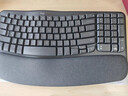 罗技（Logitech）Wave Combo 无线人体工学键鼠套装 垂直鼠标 无线蓝牙鼠标 办公键盘 无线键盘 蓝牙键盘 黑色 实拍图