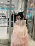 安妮优儿（Anneyol）女童汉服六一儿童节中国风唐装连衣裙超仙古风公主襦裙 粉色 120 实拍图