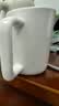 炊大皇陶瓷杯马克杯茶杯 经典黑白泡茶杯咖啡杯早餐杯果汁水杯白色420ml 实拍图
