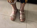 红蜻蜓妈妈凉鞋女26夏季牛皮软底防滑不累脚中老年凉鞋WJK24842P 杏色39 实拍图