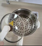 美的（Midea）电煮锅 小电锅 电蒸锅 宿舍小锅多功能锅辅食锅 1.6L学生寝室一体泡面小火锅电煮锅XZE2017 配蒸笼 实拍图