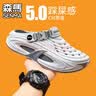 森馬（senma）洞洞鞋男夏季外穿防滑防臭2026新款包头拖鞋户外开车两用沙滩凉鞋 实拍图