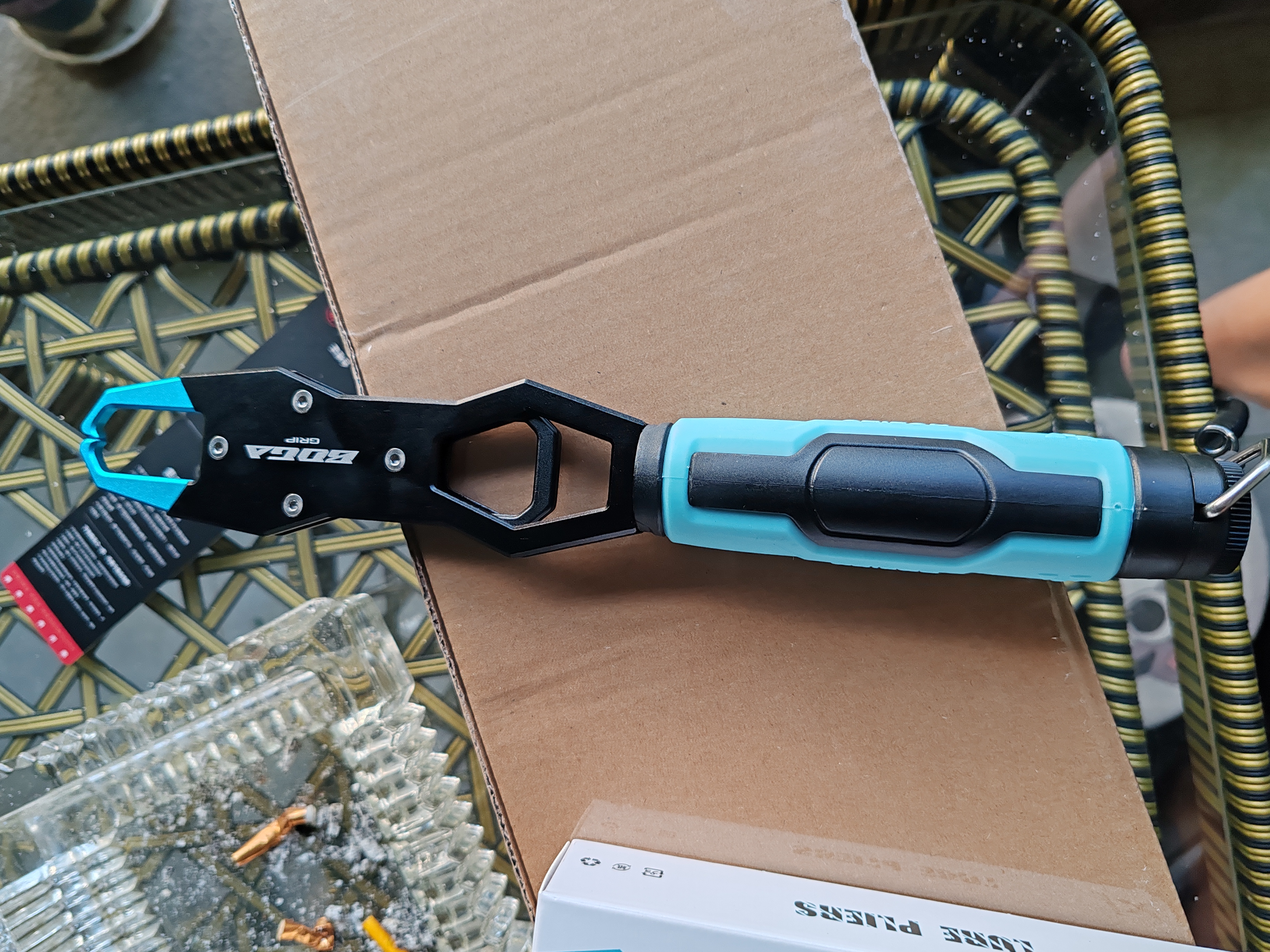 哈斯达（HISTAR）哈斯达多功能大物带秤路亚钳控鱼器装备蓝色带秤控鱼器+路亚钳 实拍图
