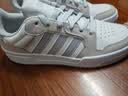 adidas ENTRAP美式校园风运动鞋少年感复古篮球风板鞋阿迪达斯 米白色/灰色   37 实拍图