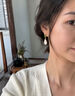 唐后（TH）新和田玉耳环女款纯银水滴耳坠玉石耳钉生日七夕礼物送老婆 实拍图