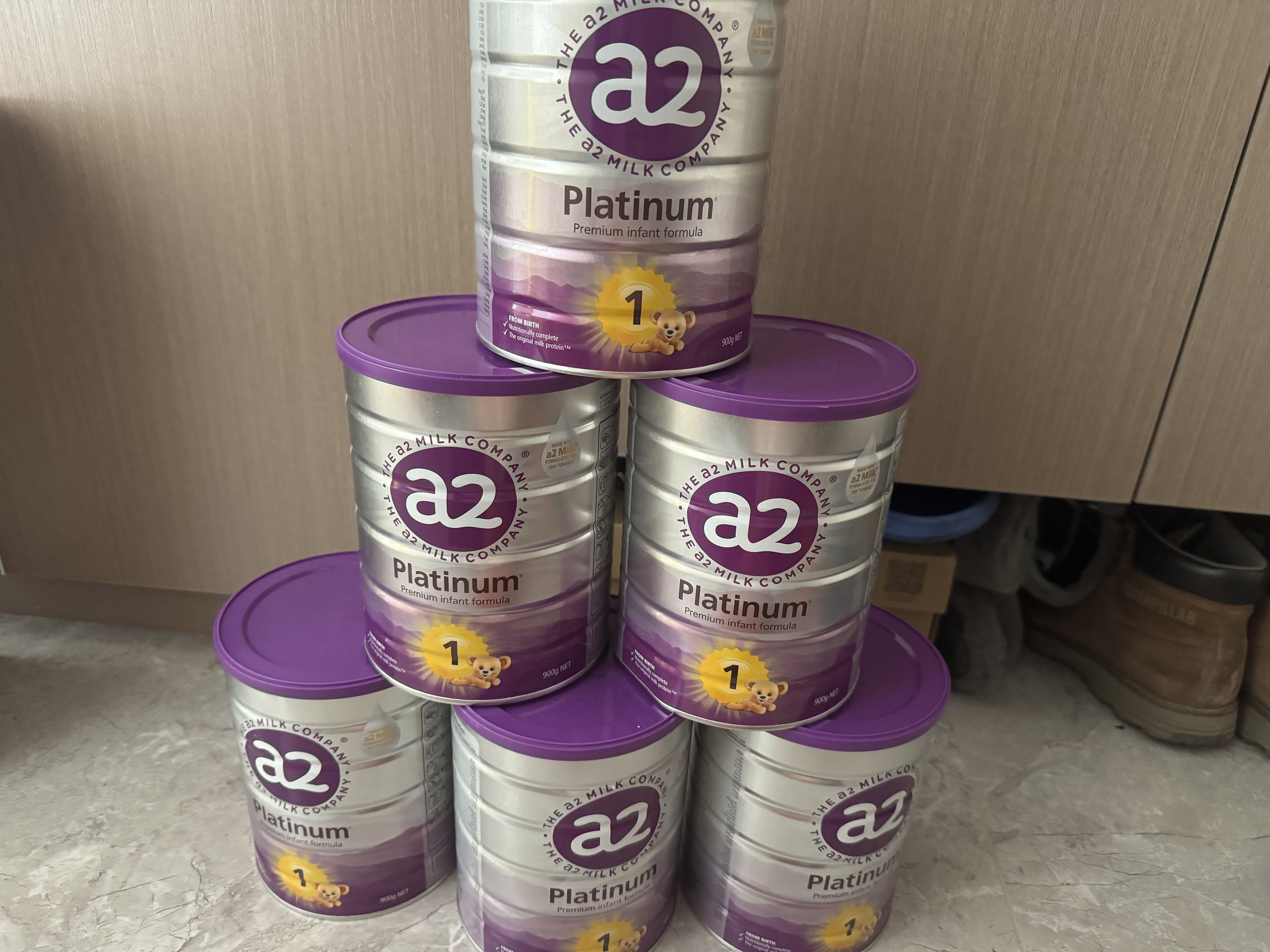 a2奶粉 紫白金澳版婴幼儿配方奶粉1段6罐箱装新西兰草饲+批批严检 实拍图