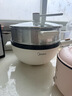美的（Midea）电炒锅 电火锅 电蒸锅 电煮锅 家用多用途炒菜专用锅 4L一体电热锅不粘锅 HGE2811B 配蒸笼木铲 实拍图