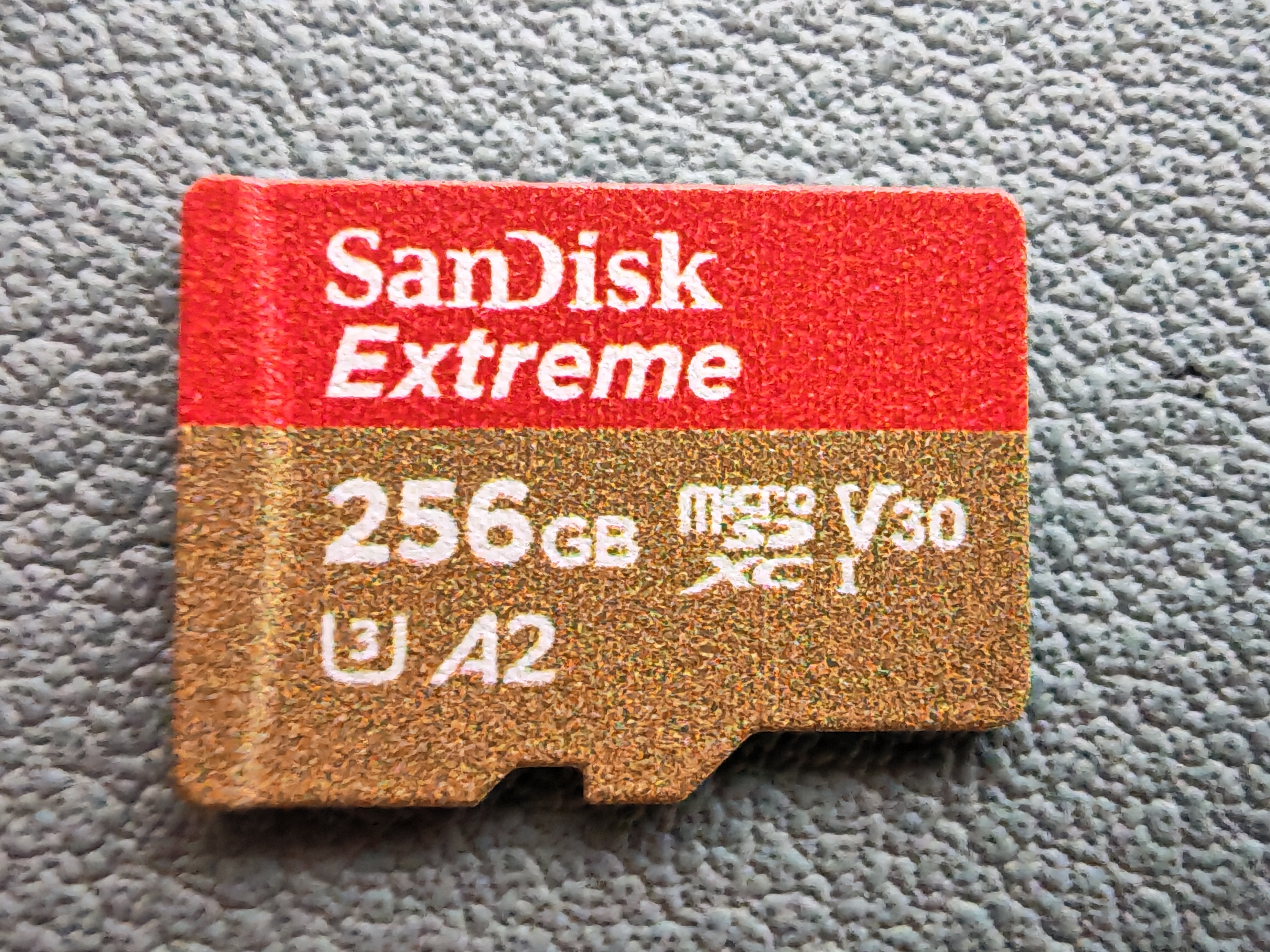 闪迪（SanDisk）256GB TF(MicroSD)内存卡4K极速金卡A2 V30 U3兼容大疆Pocket3/4P/Action 6运动相机/无人机存储卡 实拍图
