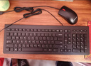 联想（Lenovo）KM210键盘鼠标套装 有线键鼠套装 全尺寸商务办公  笔记本电脑键盘台式机一体机 黑色 实拍图