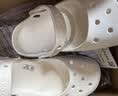 卡骆驰（CROCS）白鹿同款经典芭蕾鞋舒适轻便休闲鞋女鞋|211994 粉笔色-0WV 38 (240mm) 实拍图