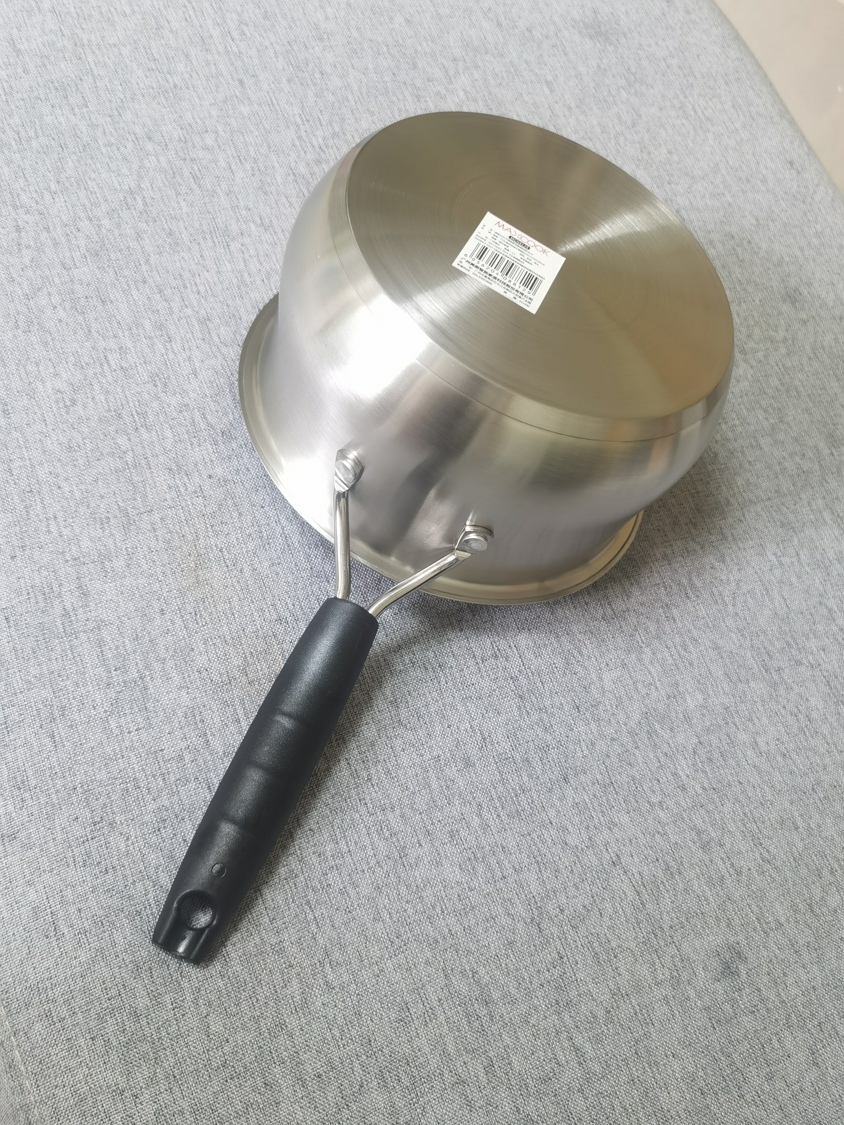 美厨（MAXCOOK）316L不锈钢奶锅汤锅18cm 泡面煮奶辅食锅加厚复合底 MCN8129 实拍图