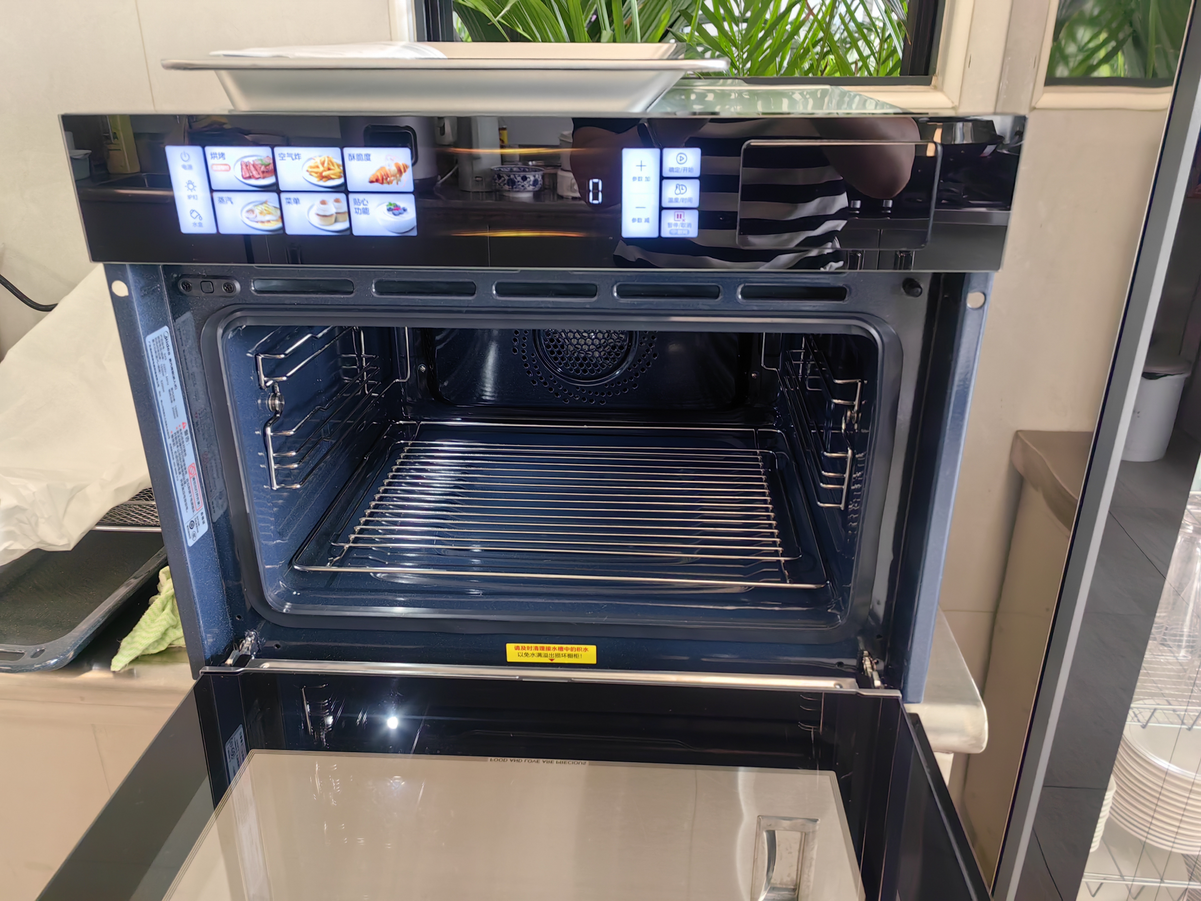 美的（Midea）【温湿智控】55L嵌入式蒸烤一体 杯水鲜蒸 涡轮热风 蒸箱烤箱 蒸烤炸炖4合1体机SX5 实拍图