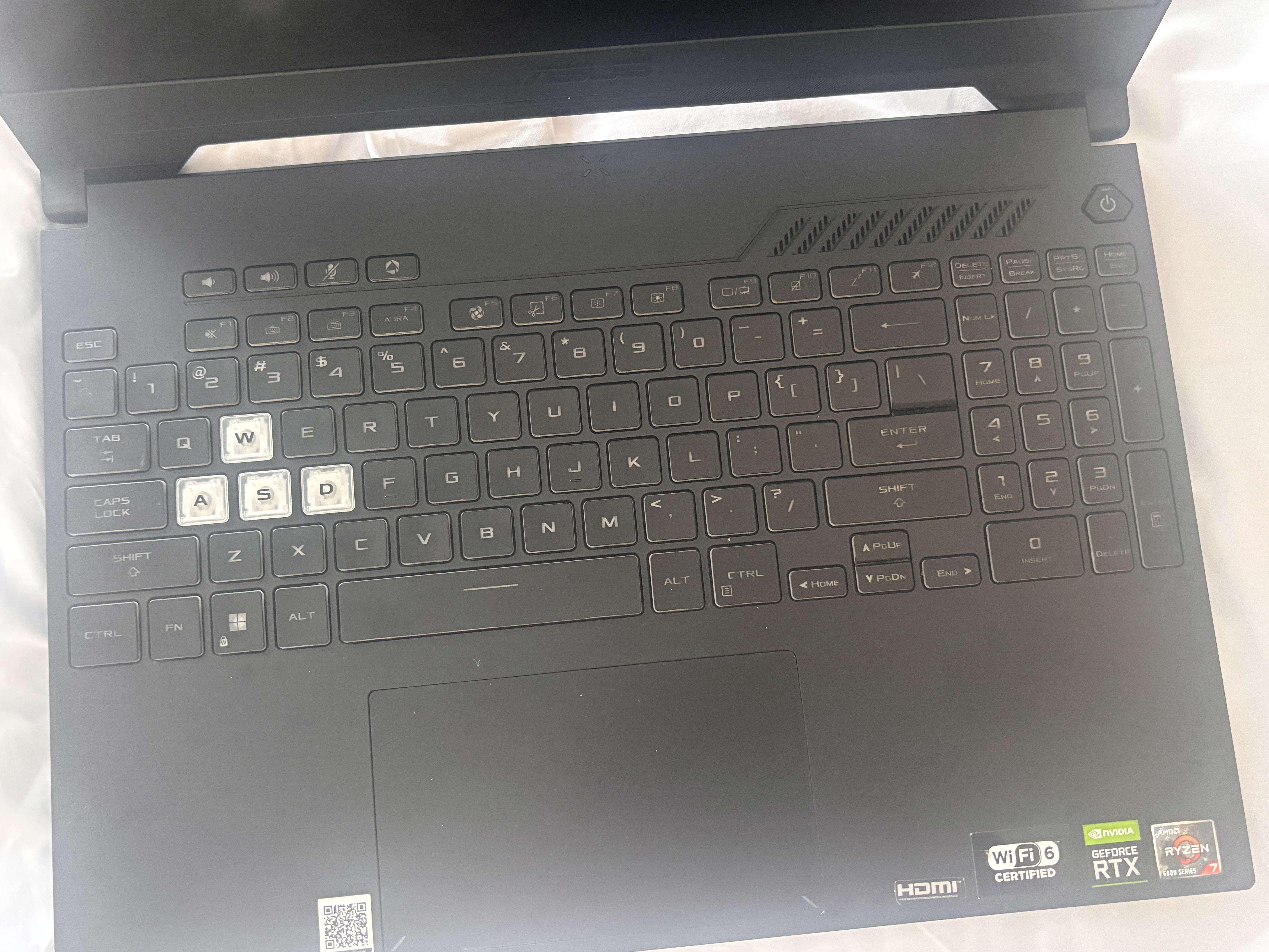 华硕（ASUS）天选2/3 二手笔记本 飞行堡垒 15.6寸高性能独显电竞吃鸡游戏本电脑 95新I7-12700H RTX3060天选3 实拍图