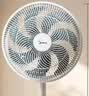 美的（Midea）【加大网罩】七叶轻音柔风电风扇/家用省电落地扇/小型台式电扇/广角摇头大风力宿舍风扇 SAE35CA1 实拍图