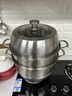 美厨（MAXCOOK）蒸锅 304不锈钢28cm三层蒸锅 加厚复底汤锅 燃气电磁炉通用MCZ835 实拍图