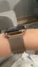 Apple/苹果 Watch S11 智能手表GPS+蜂窝款42毫米金色钛金属表壳金色米兰尼斯表带 MFAX4CH/B 实拍图